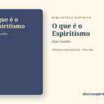 Cartão do livro O que é o Espiritismo, de Allan Kardec