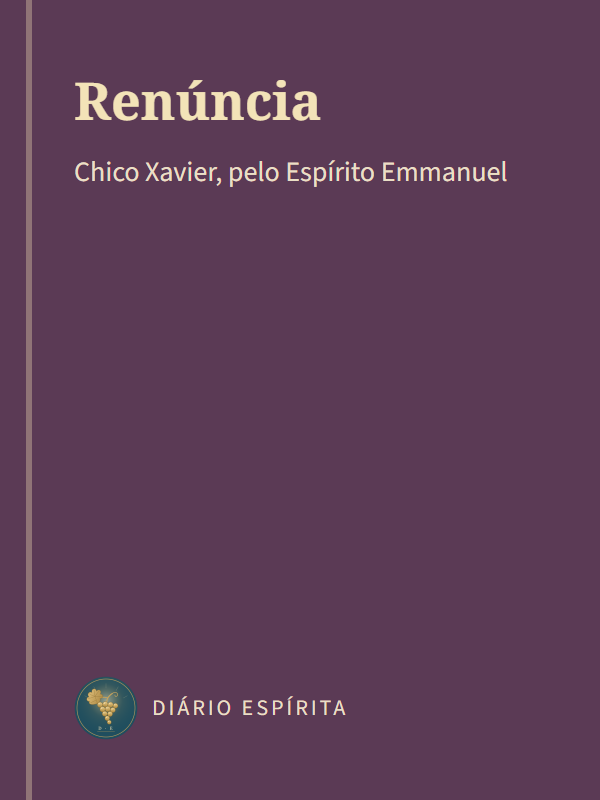 Capa ilustrativa: Renúncia